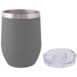 300ml Double Wall Grey Open